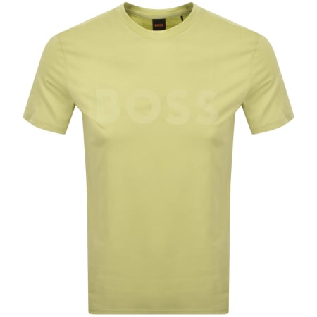 BOSS Thinking 1 Logo T Shirt Yellow | Mainline Menswear us